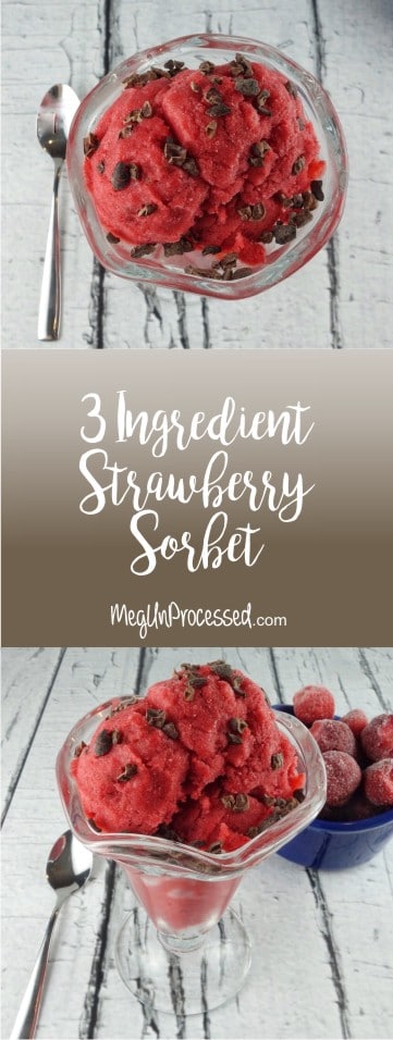 Instant Red Raspberry Sorbet Recipe (Just 3 Ingredients!)