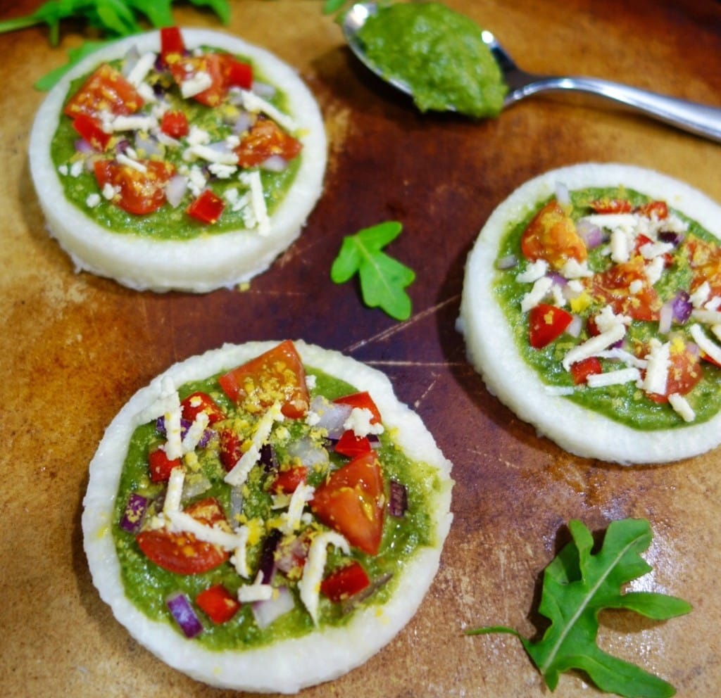 Healthy Pesto Pizza 