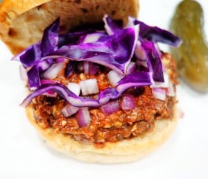 mushroom & nut sloppy joe