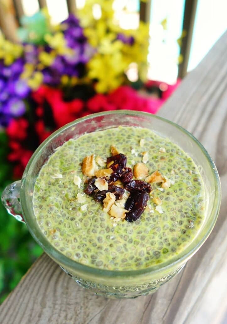 Healthy Matcha Chia Pudding Recipe