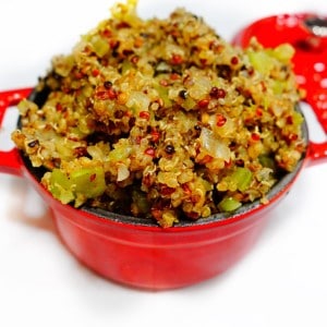 Easy Eggplant Quinoa Stuffing