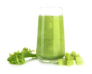 Glass of celery juice