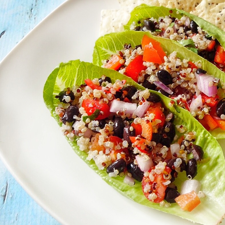 Superfood Salsa Lettuce Leaf Tacos