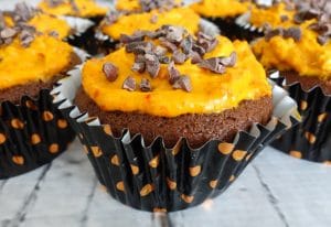 No Dye Orange Cupcakes