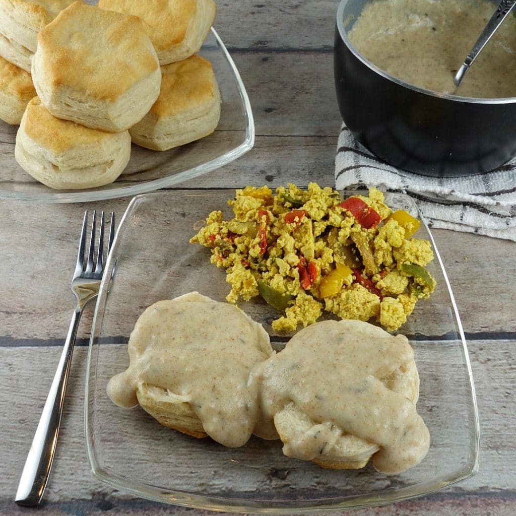 Plant-Based Biscuits and Gravy (Vegan and Gluten-free) 