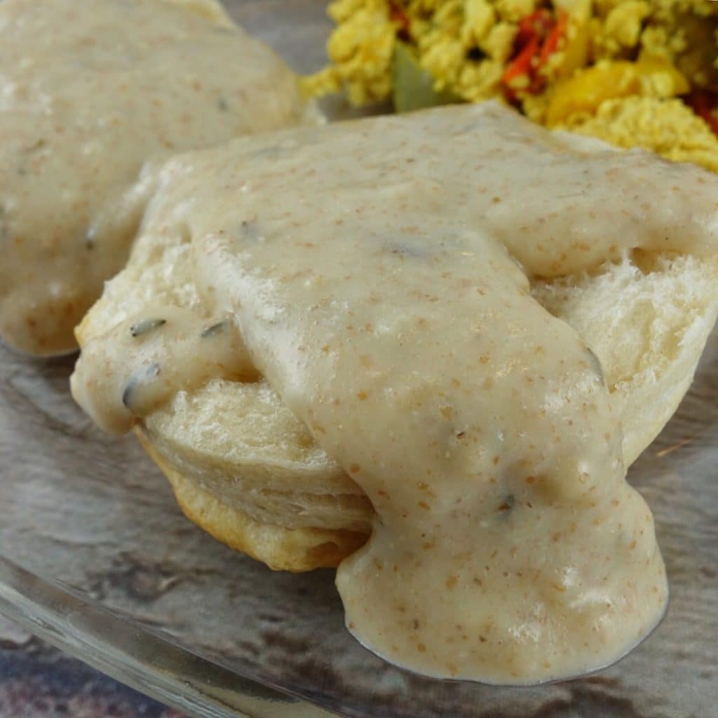 Plant-based Biscuits and Gravy (Vegan and Gluten-free) 