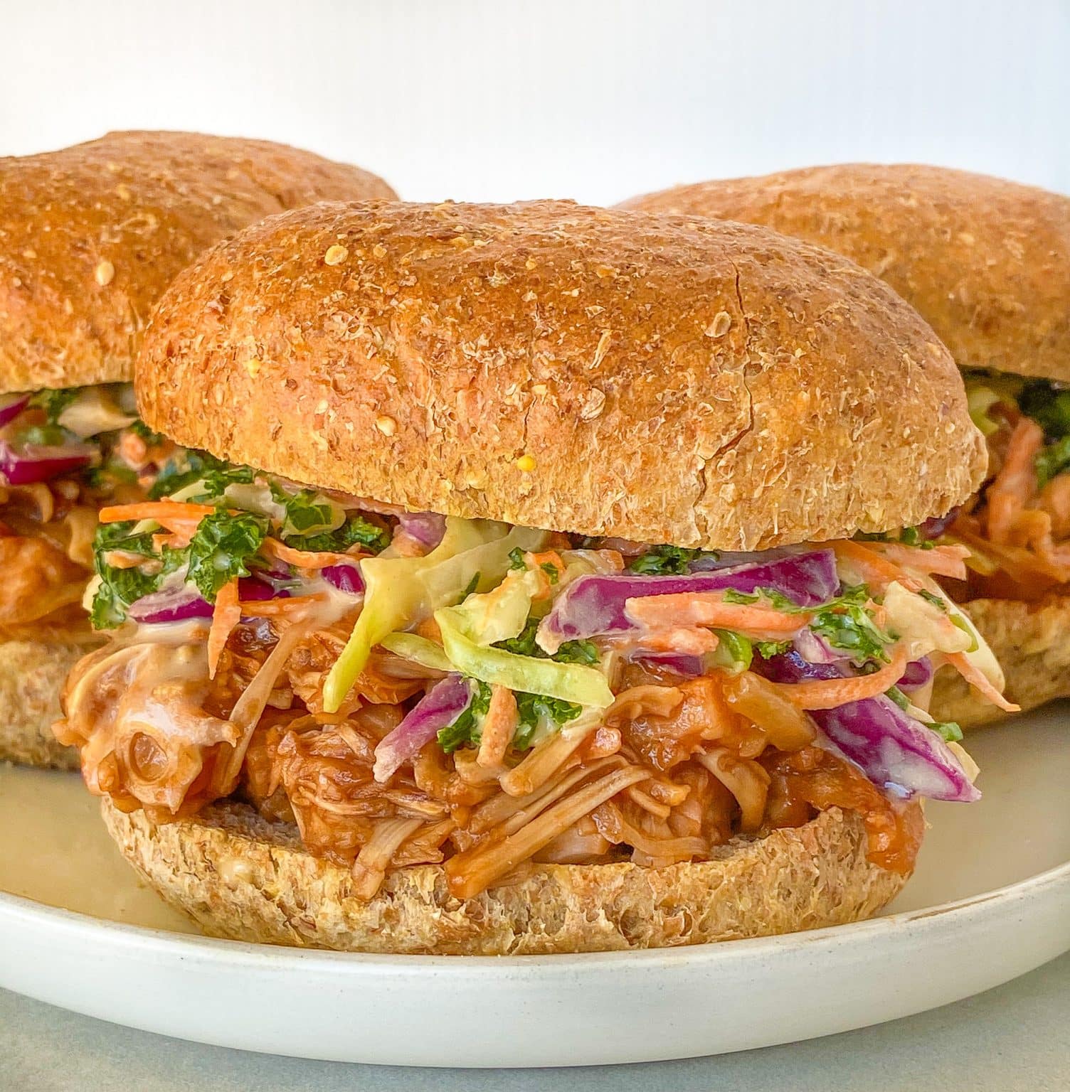EASY Jackfruit BBQ Sandwiches MegUnprocessed best-homemade-vegan-burger-patties-recipe-with-beets-brown-rice