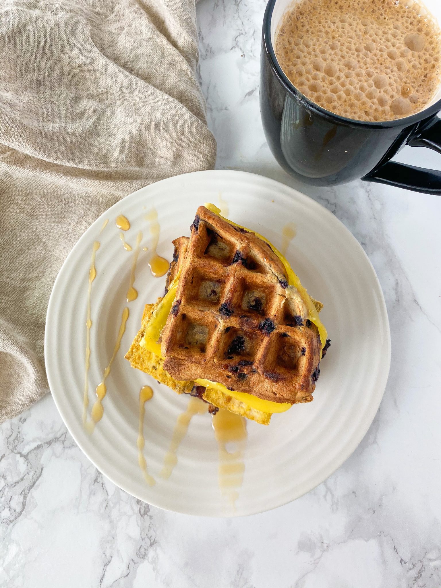 Eggy Tofu Breakfast Sandwich