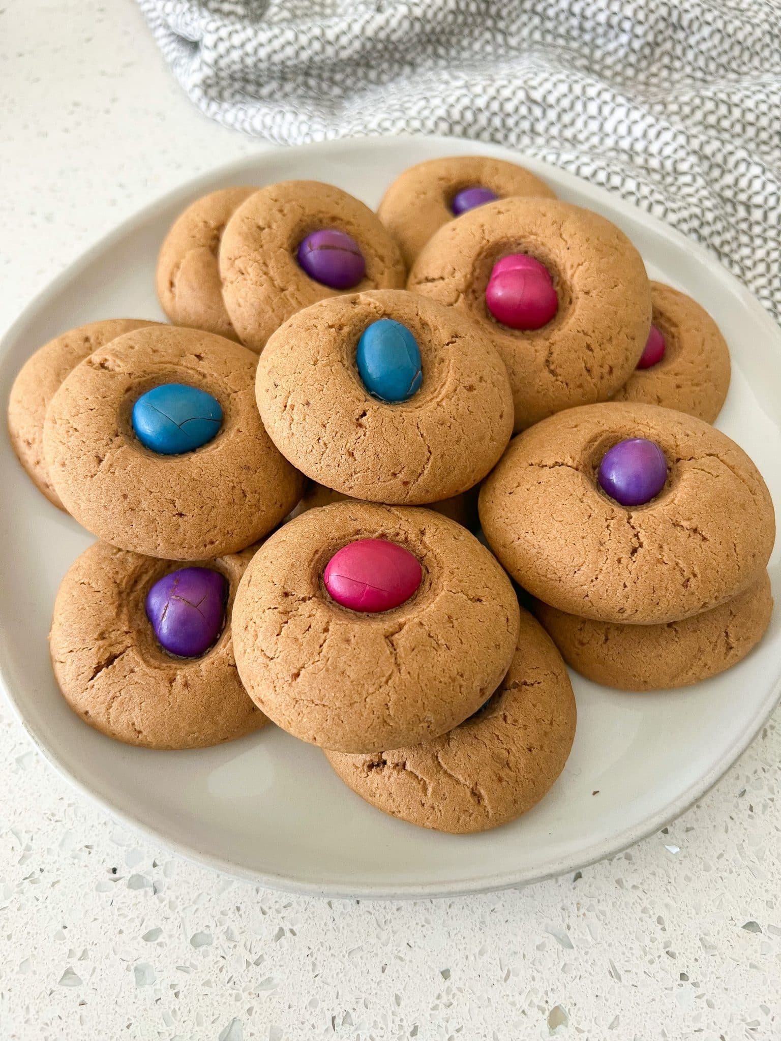Healthified Easter Thumbprint Cookies